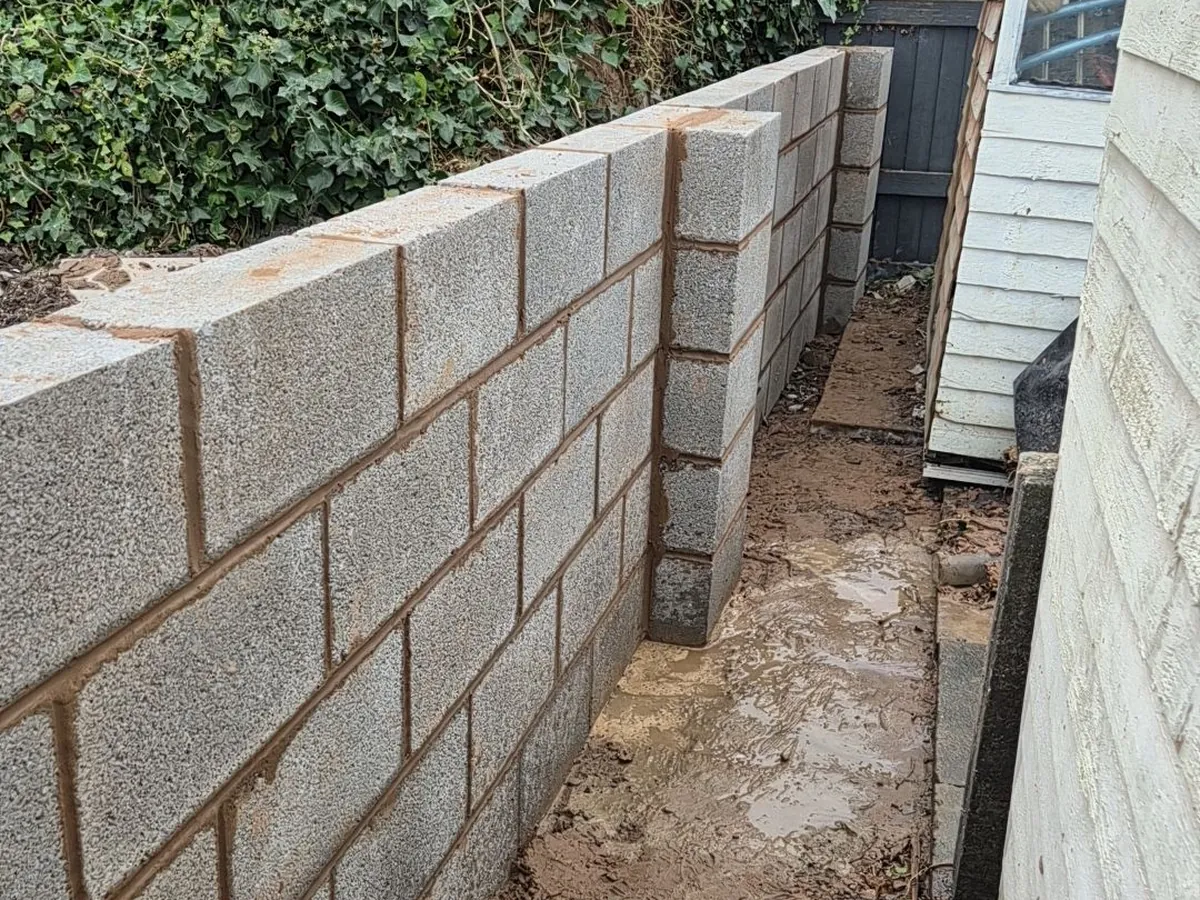 Blockwork boundary wall by RLG Construction