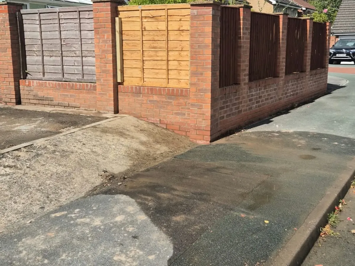 Driveway and fencing by RLG Construction