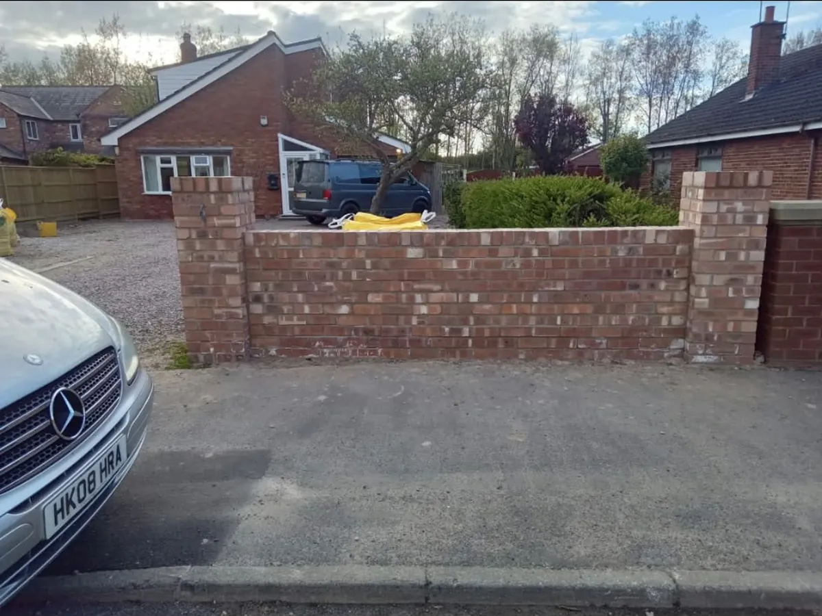 Front boundary wall by RLG Construction