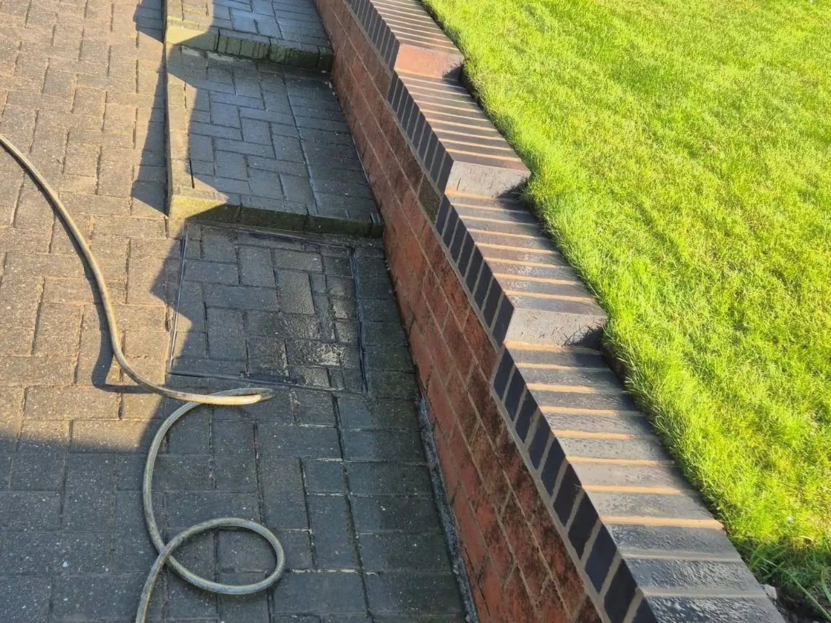 Garden wall and path by RLG Construction