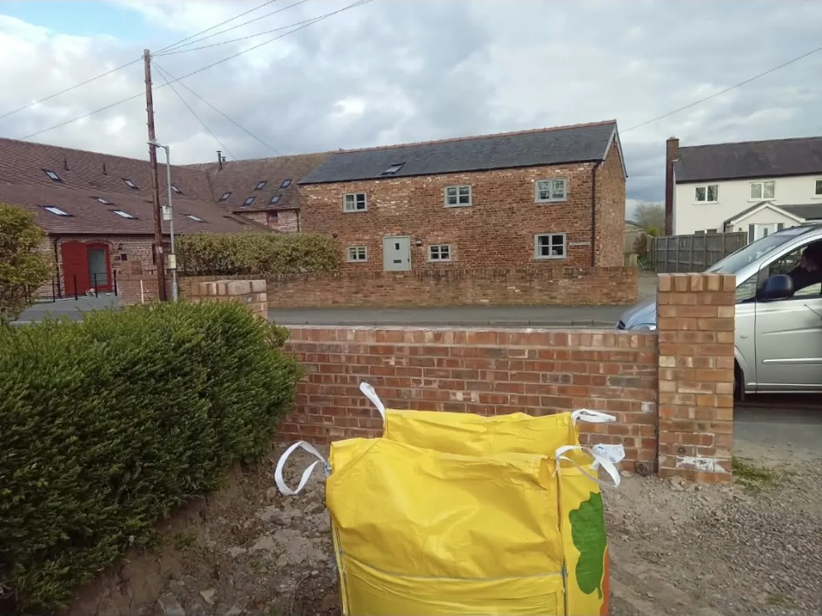 Boundary wall on a new build by RLG Construction